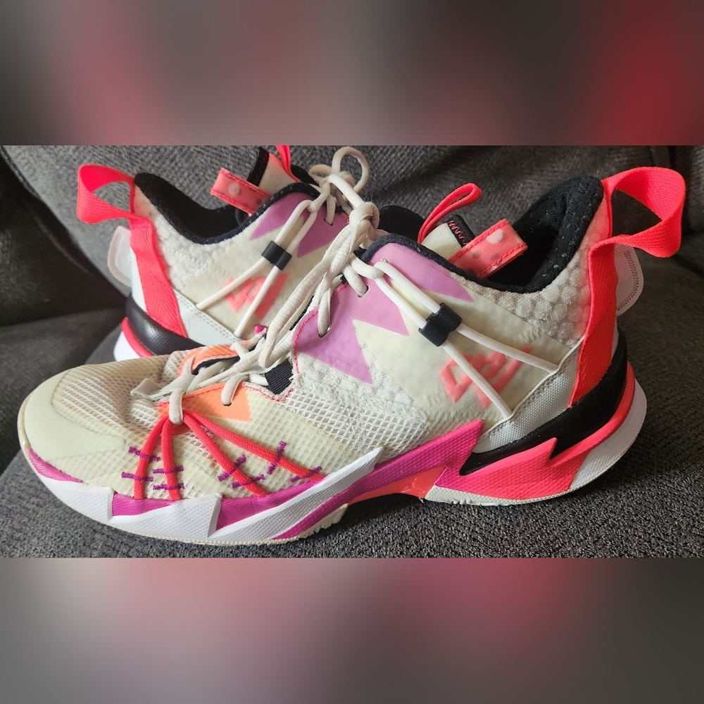 Air Jordan "Why Not" Zer03 SE GS Flash Crimson Mens Sz 10.5 (CK6611-101)